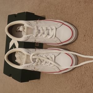 NIB - Converse Leather Sneakers,  size 7.5